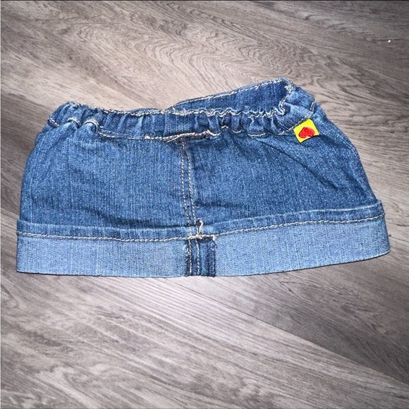 Build a Bear Workshop Blue Denim Jean Skirt Rhinestone Jeweled BABW RARE HTF - Picture 2 of 3